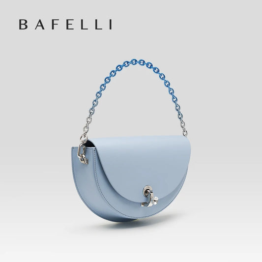 BAFELLI 2023 New Women's Handbag Diamond Strap Lock Crossbody Bag Luxury Brand Designer Women's Chain Bag (MLCB-03)